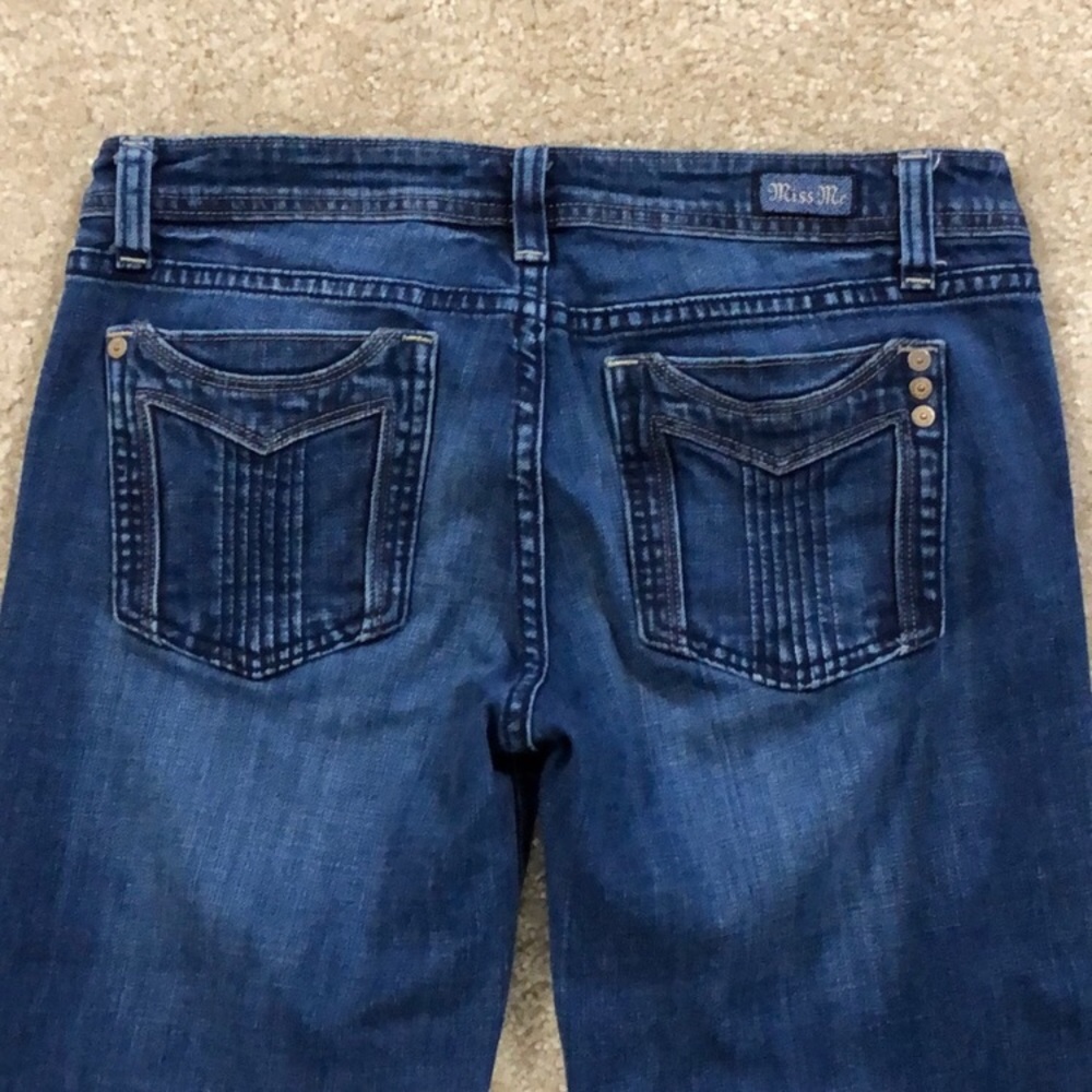 Miss Me vintage Y2K pintucked signature flare jeans 2000’s